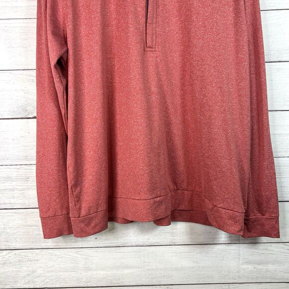 Matte Grey Mens Quarter Zip Pullover Sweatshirt Golf Outdoors Top Layer Size XL - Picture 5 of 10